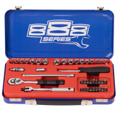 888 Tools - Socket Set - 888 1/4" Dr 6Pt Metric/Sae 41Pc | T820101